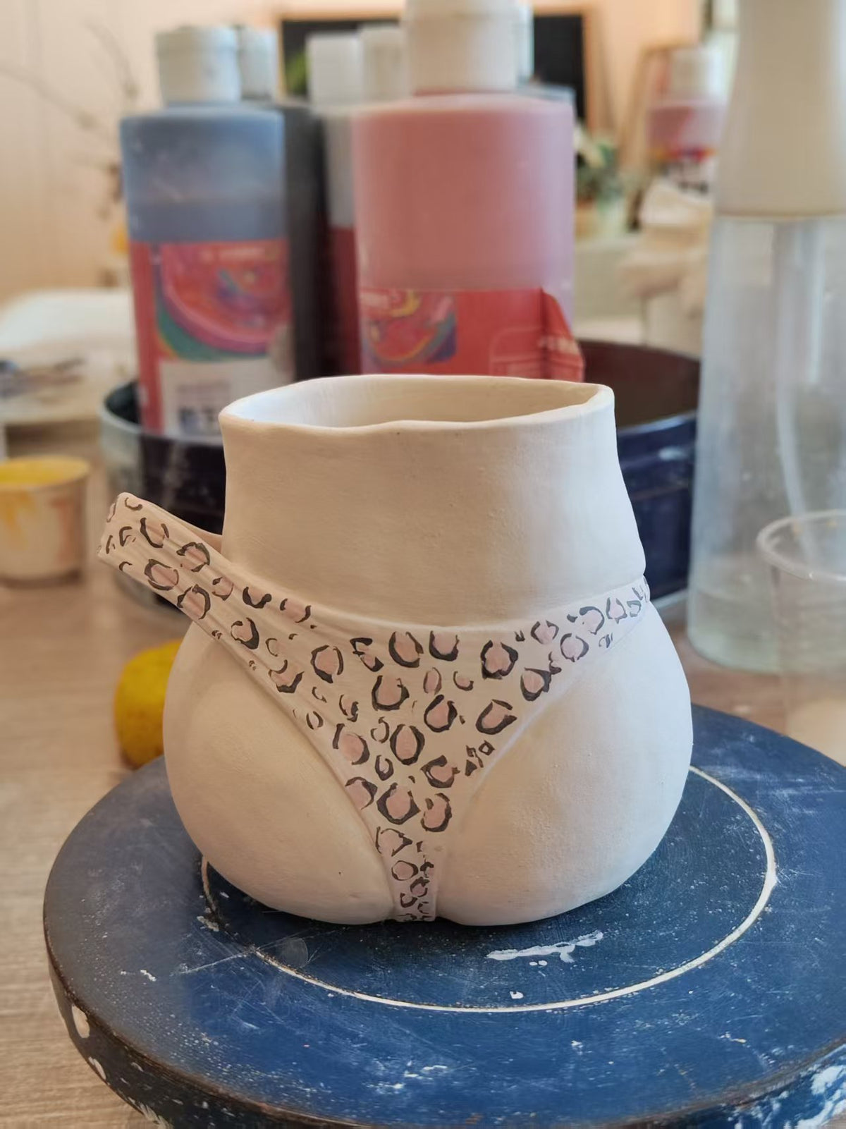 Leopard Print Underwear Ceramic Mug
