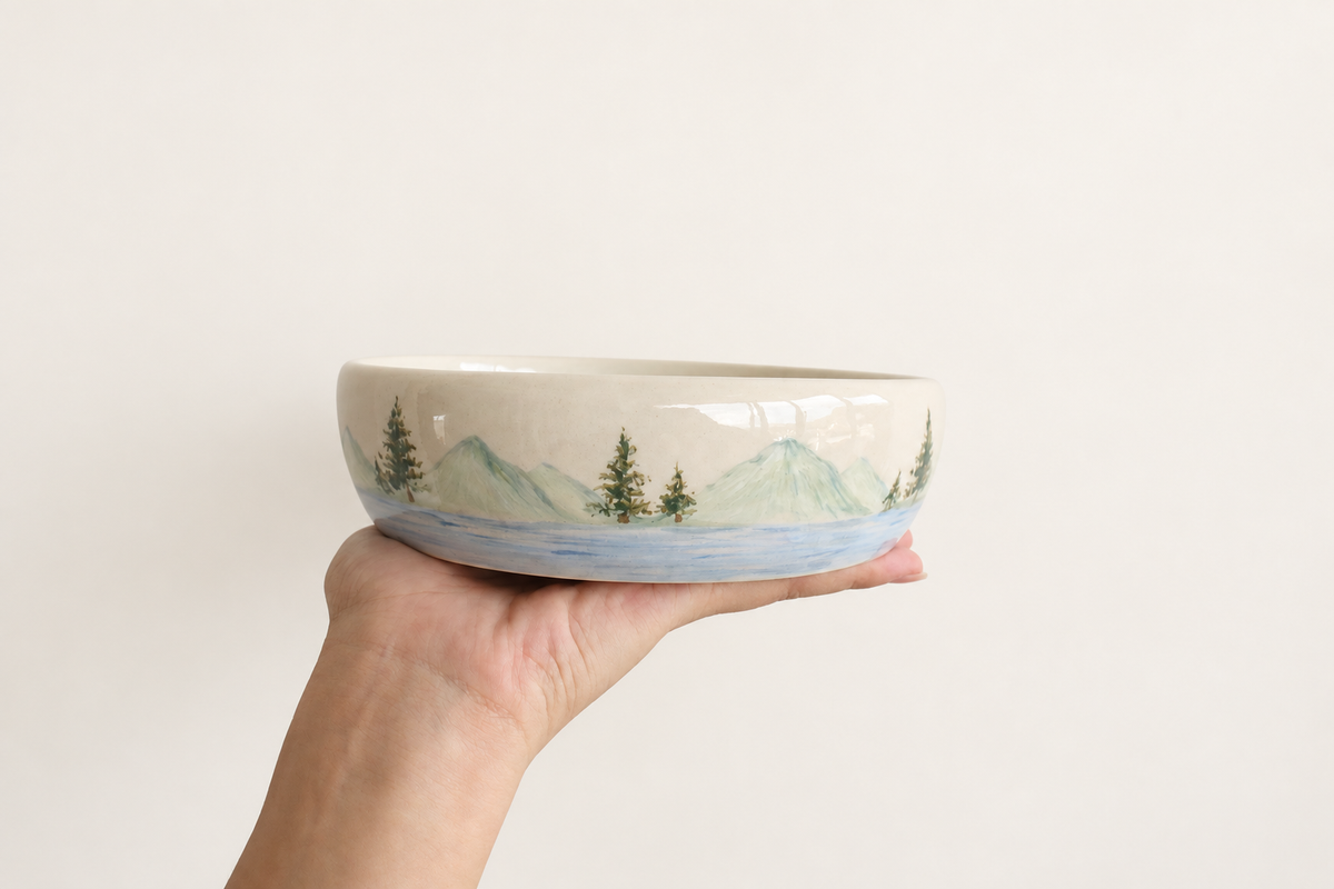 Hand-Painted Personalized Slow Feeder Dog Bowl