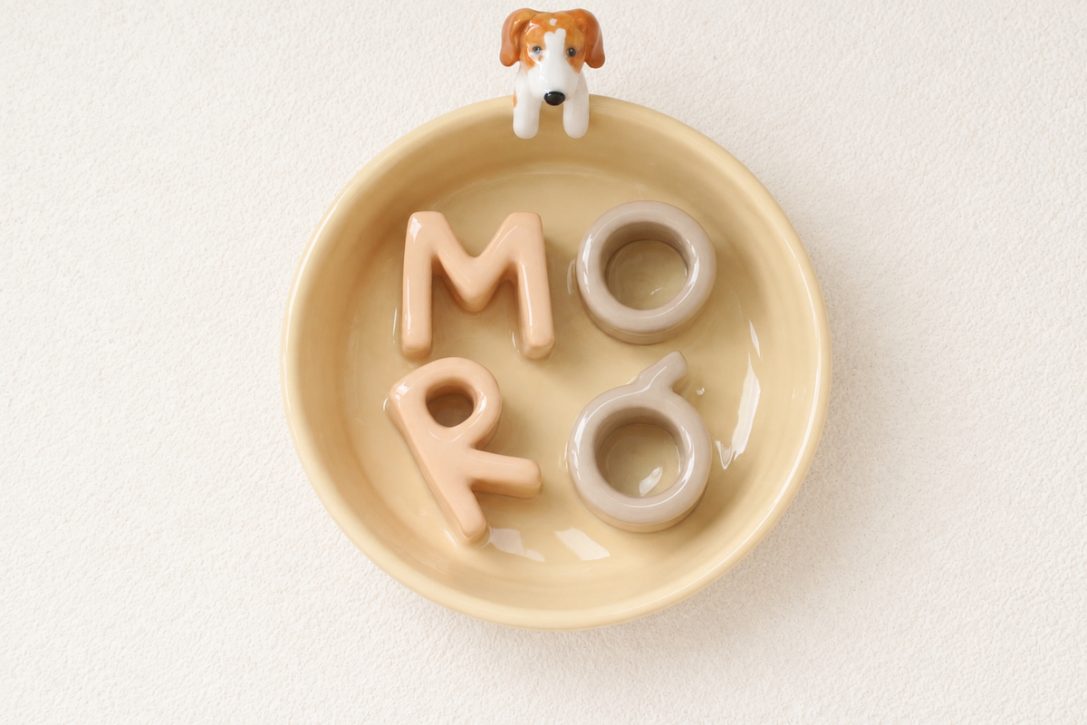 Custom Slow Feeder Dog Bowl with Pet Sculpture