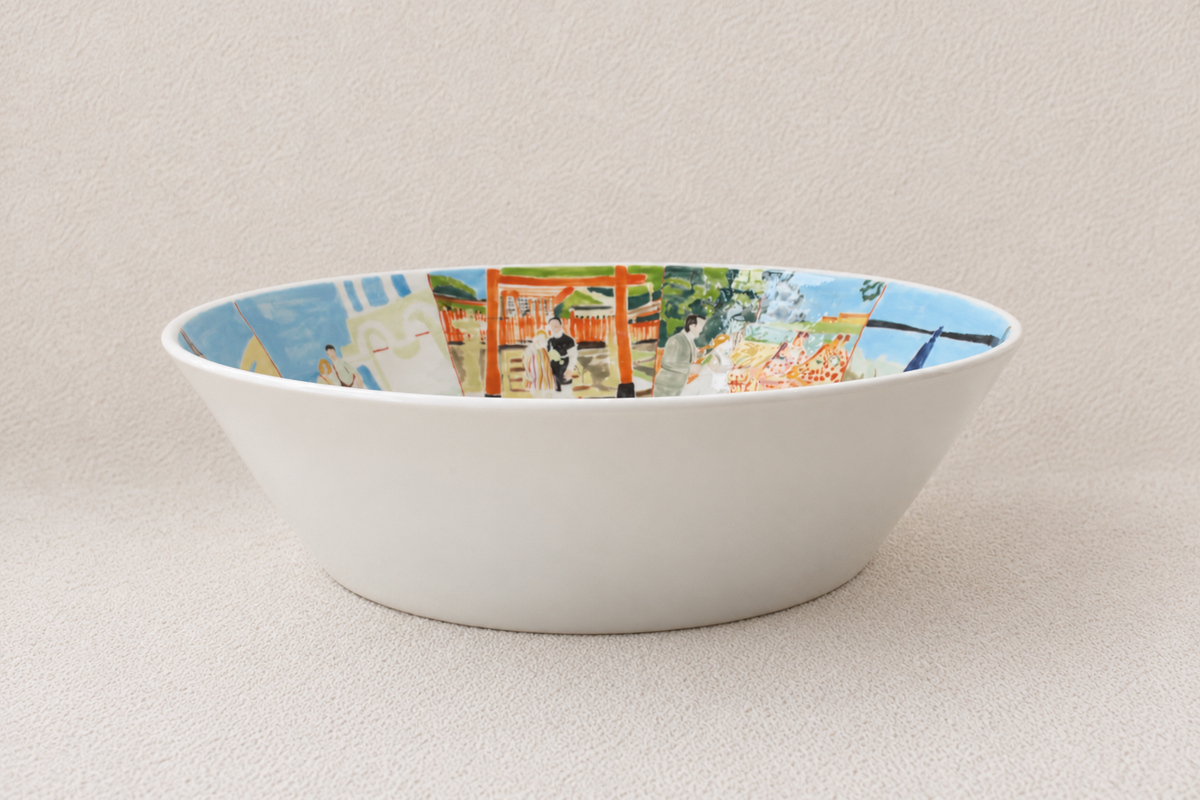 10in Custom Hand-Painted Memory Bowl from Your Photos