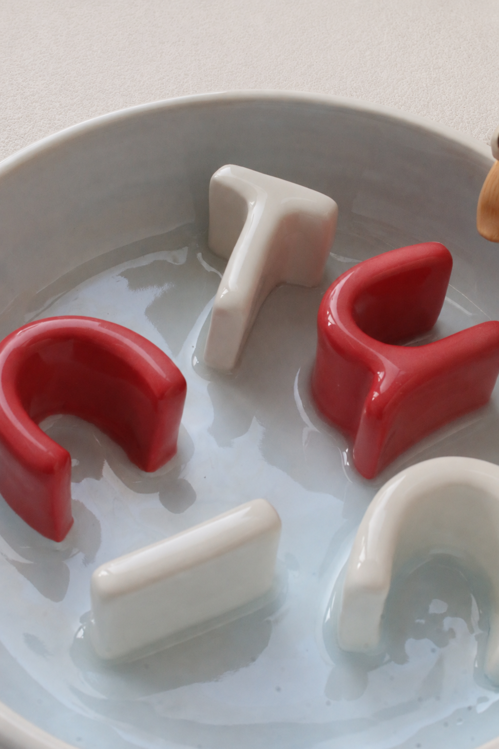 Custom Ceramic Slow Feeder & Water Bowl Set with Pet Sculpture