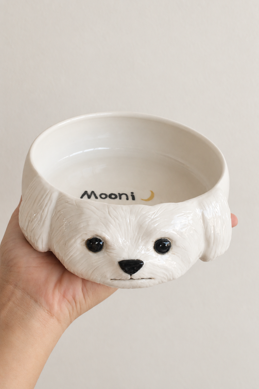 Personalized Pet Portrait Ceramic Bowl