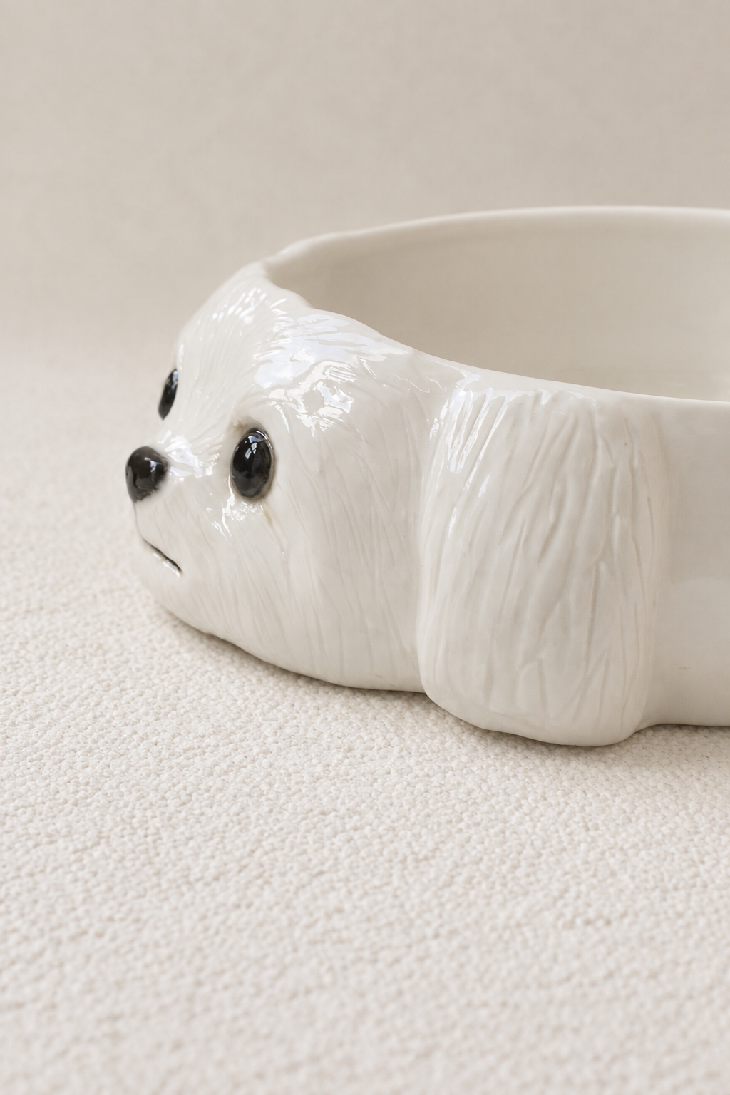 Personalized Pet Portrait Ceramic Bowl