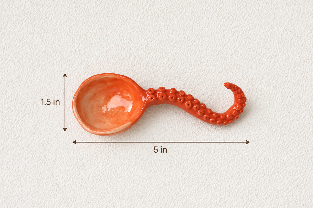 Octopus Tentacle Ceramic Spoon