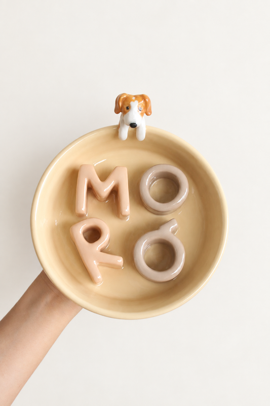Custom Slow Feeder Dog Bowl with Pet Sculpture