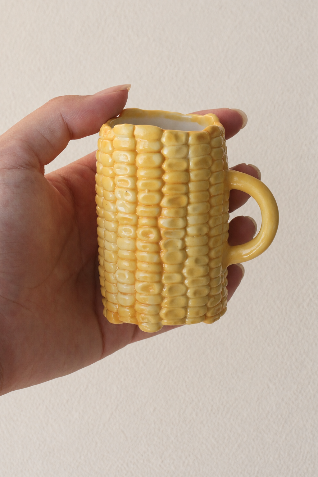 Corn-Shaped Ceramic Espresso Cup
