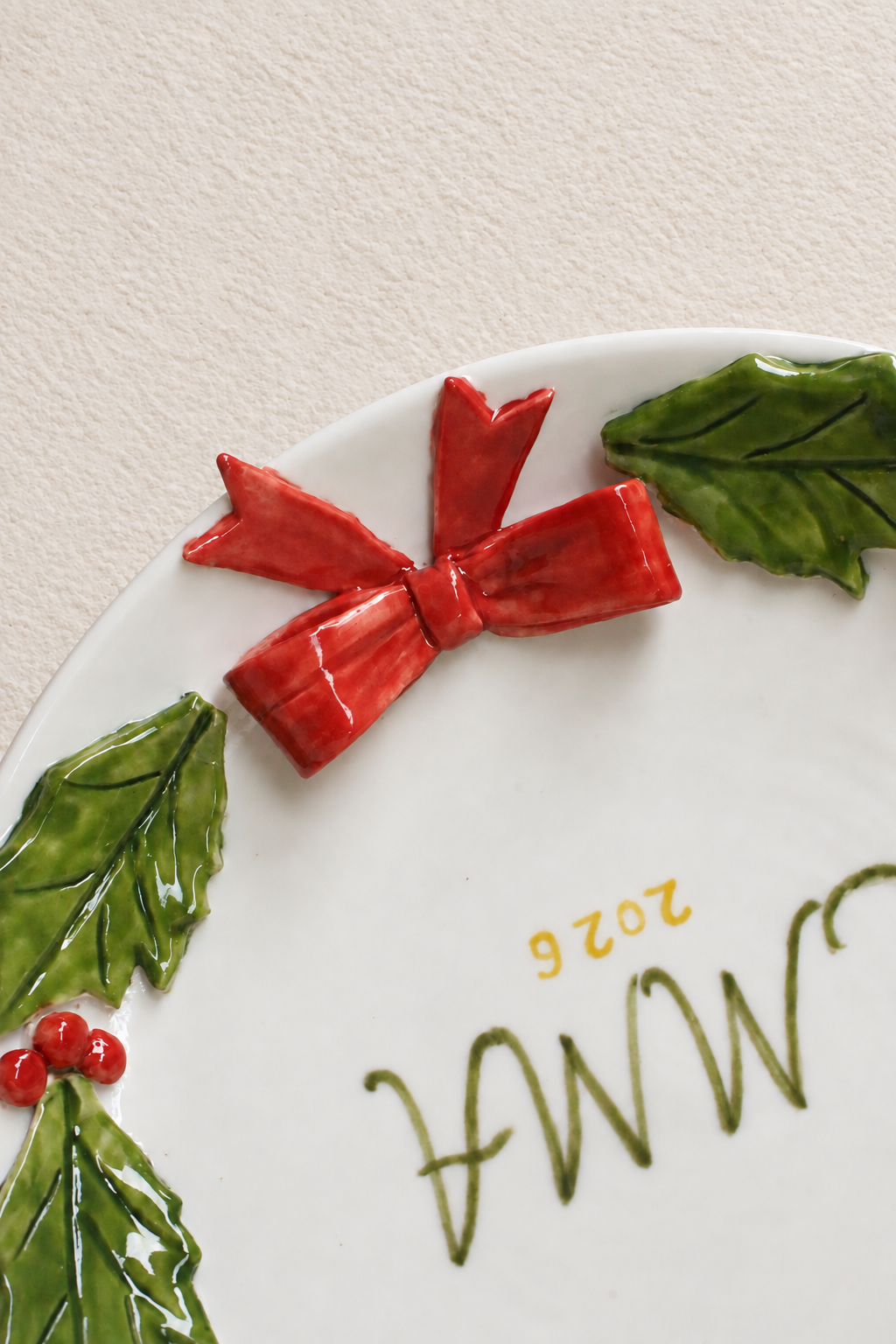 Personalized Christmas Plate with Name