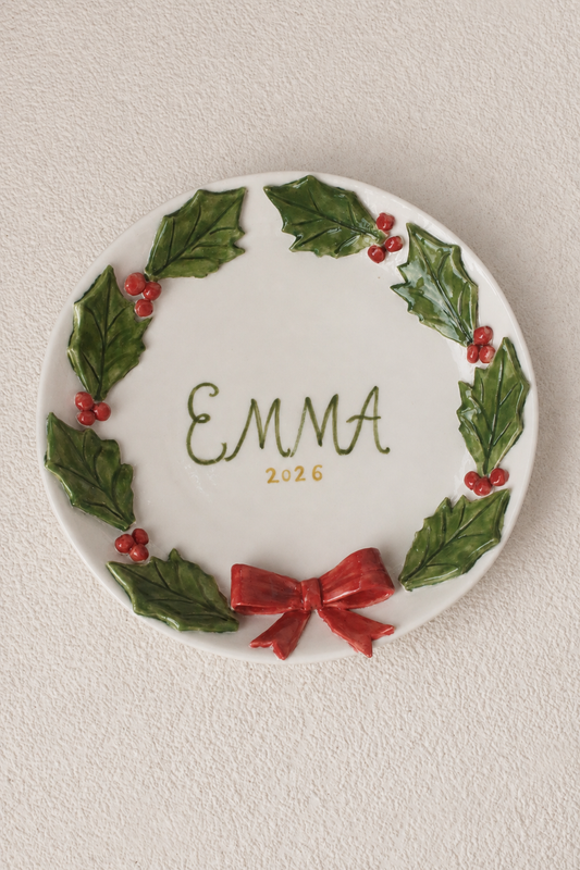 Personalized Christmas Plate with Name