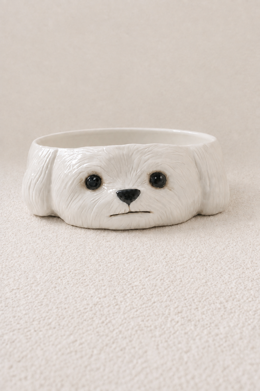 Personalized Pet Portrait Ceramic Bowl