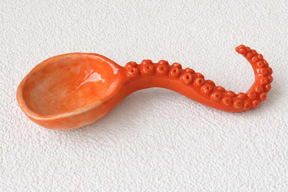 Octopus Tentacle Ceramic Spoon