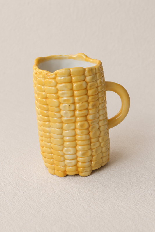 Corn-Shaped Ceramic Espresso Cup