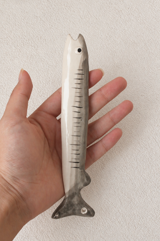 Fish-Shaped Ceramic Straw
