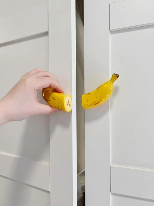 Banana-Shaped Ceramic Cabinet Handle